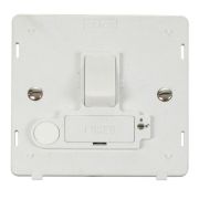 Click SIN251PW White Definity 13A Flex Outlet Lockable Switched Fused Spur Unit Insert  - White Insert