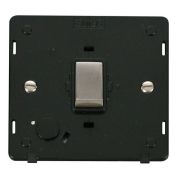 Click SIN522BKSS Stainless Steel Definity Ingot 20A 2 Pole Flex Outlet Plate Switch Insert - Black Insert