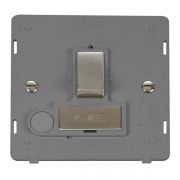Click SIN551GYSS Stainless Steel Definity Ingot 13A 2 Pole Switched Flex Outlet Fused Spur Unit Insert - Grey Insert