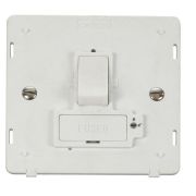 Click SIN851PW White Definity 13A Lockable Switched Fused Spur Unit Insert  - White Insert