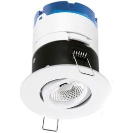 Aurora AU-MPRO2AW/30 mPro White IP65 6W 3000K Fire Rated Adjustable TRIAC Dimmable LED Downlight image