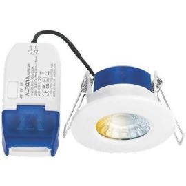 Aurora AU-R6CWS R6CS White IP65 4-6-8W 3000K-4000K-5700K Wattage and Colour Switchable Fire-Rated LED Downlight