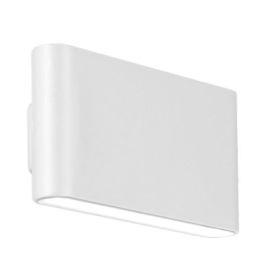 Aurora EN-WL82W/40 WallE White IP65 12W 4000K Aluminium Fixed Up-Down LED Wall Light image