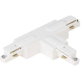 Aurora #GB37-3 White 250V Global T Connector Single Circuit Track, Inside Polarity image