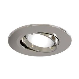 Ansell AEFRG/SC Edge Satin Chrome 50W GU10 95mm Fire Rated Gimbal Downlight image