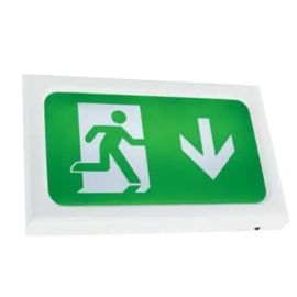Ansell AENC/1/W Encore White 3W LED 43lm 6500K Emergency Maintained or Non-Maintained Exit Box