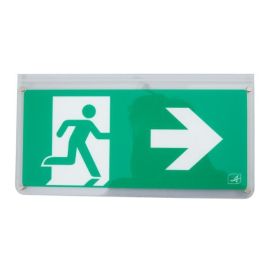 Ansell AKESLED/ALAR Kestrel Green Exit Sign Double Sided Legend - Arrow Left & Right