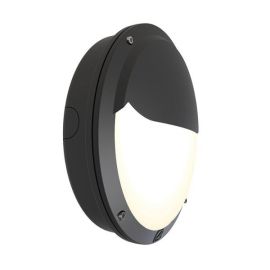 Ansell ALUCLED/B Lucca Black 18W-27W LED 1900lm 3000/4000K IP66 298mm CCT Multi Wattage Multi Wattage Wall Light image