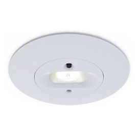 Ansell AMELED/ER/3NM/ST Merlin White 5W LED 248lm 6500K 85mm Self-Test Emergency Non-Maintained Escape Route Downlight image