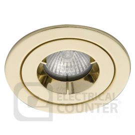 Ansell AMICD/IP65/BR iCage Mini Brass 50W GU10 IP65 108mm Fire Rated Downlight image