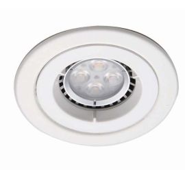 Ansell AMICD/MW iCage Mini Matt White 50W GU10 90mm Fire Rated Downlight image