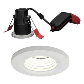 Ansell APRIPMINIAG/1 Prism Pro Mini White 5W LED 280lm 2700/3000/4000/6000K IP65 55mm CCT Anti-Glare Fire Rated downlight image