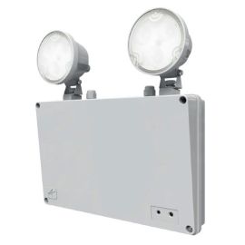 Ansell ARAPLED/3NM/2 Raptor White 2W LED 215lm 6500K IP65 Self-Test Emergency Non-Maintained Twin Spot image