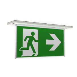 Ansell ARAZLED/LI/3M/DA Razzo White 4W LED 6000K Self-Test DALI Emergency Maintained or Non-Maintained Recessed Exit Sign