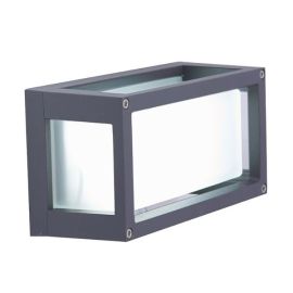 Ansell AVOLEDSWL Volant Graphite 7W LED 300lm 4000K IP54 Surface Brick Light or Wall Light