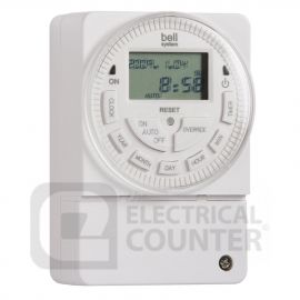 Bell System TS2000-BST 7 Day Quartz Reserve 12V AC/DC Time Clock With BST/GMT Auto Adjustment