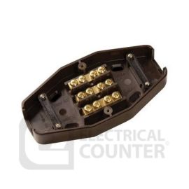 BG Electrical 460 Brown 60A 3 Way Junction Box