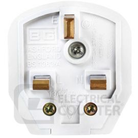 Masterplug 7W White Heavy Duty 13A Plug Fitted with 13A Fuse image