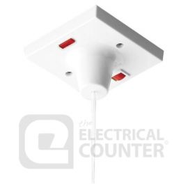 BG Electrical 803 50A Double Pole Ceiling Switches with Neon (10 Pack, 7.82 each) image