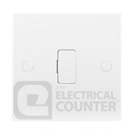 BG Electrical 952 Moulded White Square Edge 13A Unswitched Fused Spur Unit