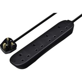 Masterplug BFG210NB Black 4 Socket 2m Extension Lead