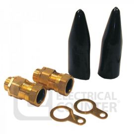CW Range Outdoor LSF 50mm Brass Armoured Cable Gland Kit image
