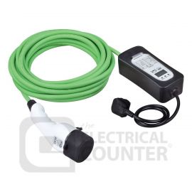 Mode 2 Electric Vehicle 10m Charging Cable 3 Pin Plug to Type 2 10A 2.3kW image