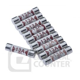 BG Electrical F1013 13A Fuses (10 Pack, 0.27 each)