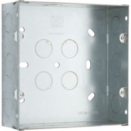 BG Electrical HGS68 Metal Double Flush Mount Box (6G+8G)