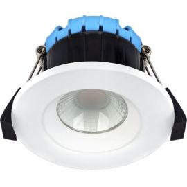 BG Electrical EFCB60WSMT Luceco FType Compact 2700-6500K IP65 6W LED Smart Downlight Fire-Rated Regressed White image