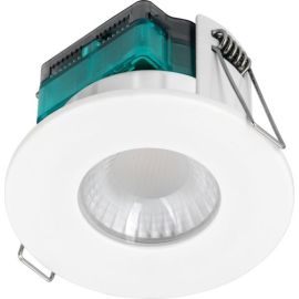 Luceco EFTF5W30 FType Essence White IP65 5W 515lm 3000K 90mm Dimmable Fire-Rated LED Downlight image