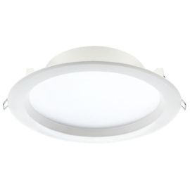 Luceco LBDL6D40 Carbon White IP44 13.5W 1500lm 4000K 197mm Dimmable LED Downlight image