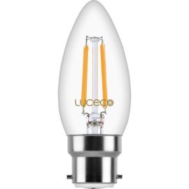Luceco LC22W4F47-LE 4W 2700K B22 Non-Dimmable Filament Candle Lamp  image