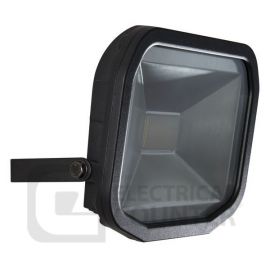 Black Slimline LED Guardian Floodlight 95 Deg Neutral White 5000K 22W image