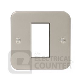 BG MC5EMS1 Metal Clad 1 Module Square Euro Module Front Plate image