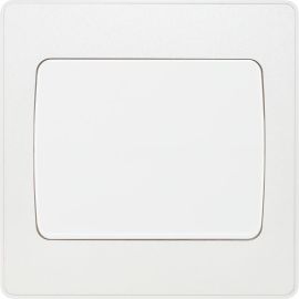 BG PCDCL12WW Pearlescent White Evolve 1 Gang 20A 16AX 2 Way Wide Rocker Light Switch - White Insert image