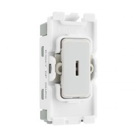 BG R30KY Nexus Grid White 20A 20AX 2 Pole Key Switch Module image