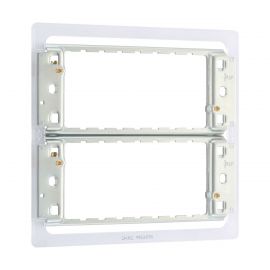 BG RFR68FP 6 and 8 Gang Grid Frame for Nexus Screwless Flat-Plate Front Plates image
