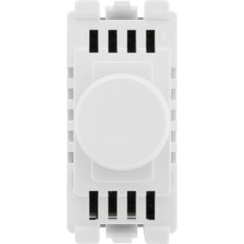 BG RPCDWDTR Evolve Grid White 100W 2 Way Intelligent Trailing-Edge LED Push Rotary Dimmer Module image