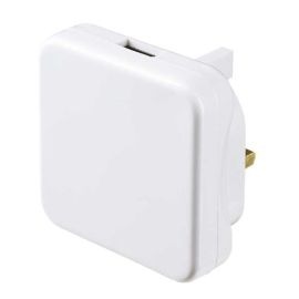 Masterplug USBPLGW White USB-A 2.1A Charger Plug image