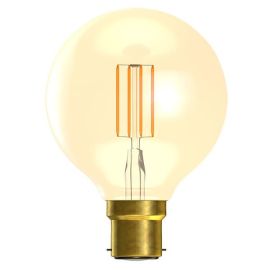 BELL Lighting 01463 4W 2000K BC B22 Amber Vintage Globe LED Lamp