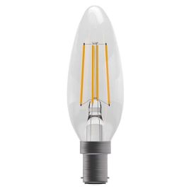 BELL Lighting 05023 4W 2700K SBC B15 Filament Clear Candle LED Lamp