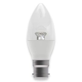 BELL Lighting 05820 7W 2700K BC B22 Clear Candle LED Lamp