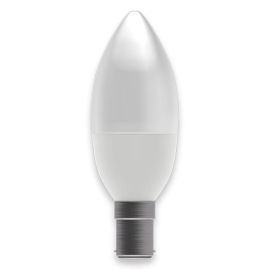 BELL Lighting 05839 7W 2700K SBC B15 Opal Candle LED Lamp
