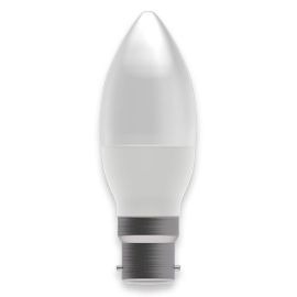 BELL Lighting 05842 7W 2700K BC B22 Dimmable Opal Candle LED Lamp