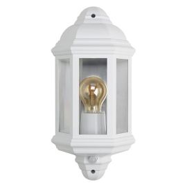 Retro Vintage White Half Lantern with PIR ES-E27 220-240V 362mm image