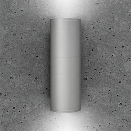 Bell 10425 IP65 Grey Fixed Up/Down Dimmable Luna Grande GU10 Wall Light  image