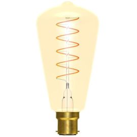 BELL Lighting 60018 4W 2000K BC B22 Vintage Soft Coil Vertical Filament Squirrel Cage LED Lamp