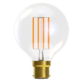BELL Lighting 60136 4W 2700K BC Dimmable Filament Globe Clear LED Lamp