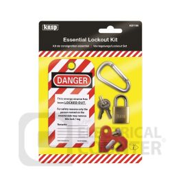 Essential MCB Lockout Kit - Lockout Padlock Identity Tag Carabiner image
